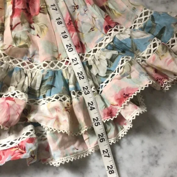 Zimmerman Floral Lace Trim Women Top Size 3 - Picture 14 of 14